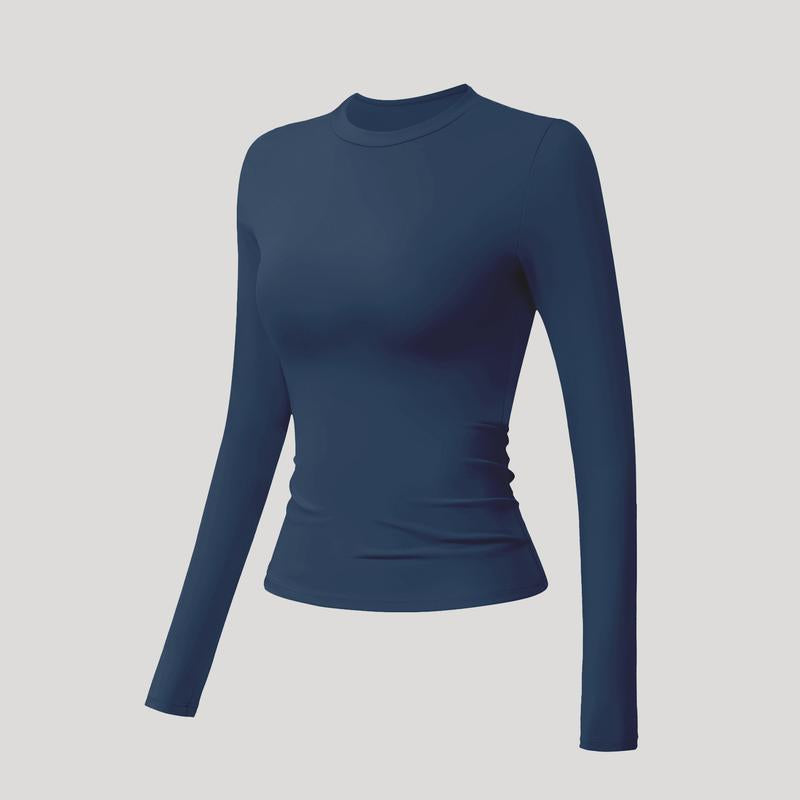 Timeoff 5 - Piece Solid Sports Tee Set , round Neck, Slim & Stretchy , Ideal for Yoga, Gym , Workouts – Women’S Athletic Wear