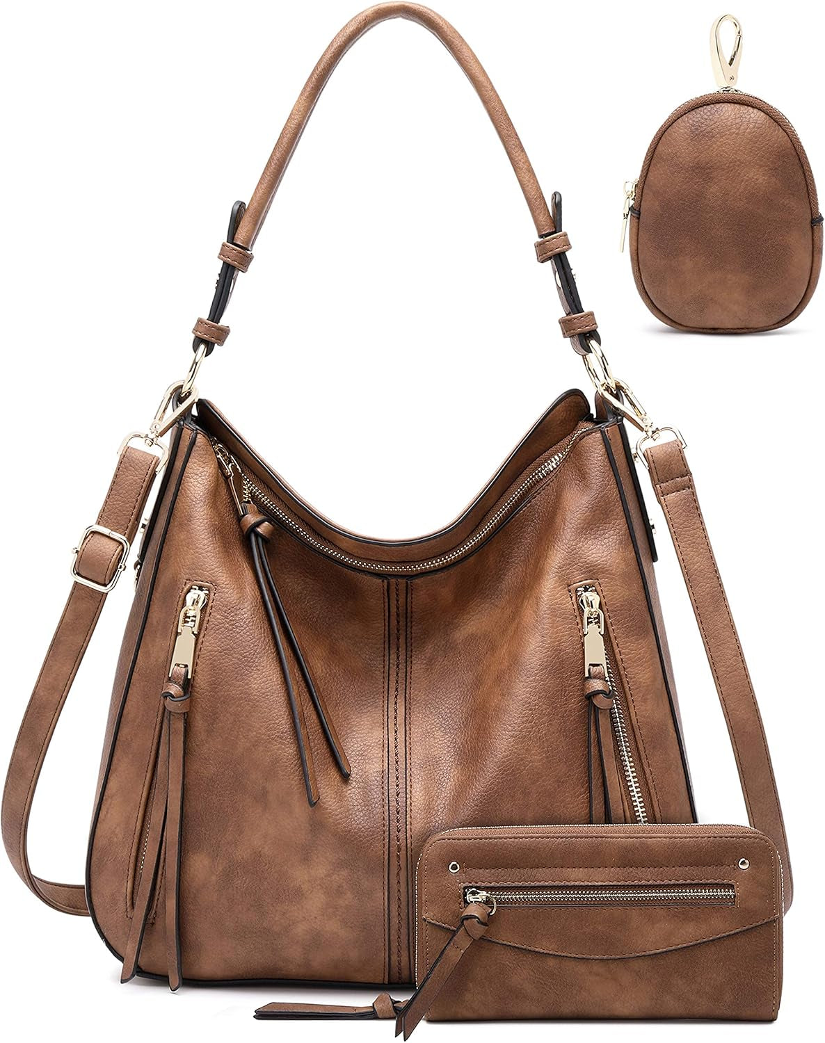 Hobo Bags for Women Handbags Purse Ladies Boho Shoulder Bag Crossbody Purses Faux Leather