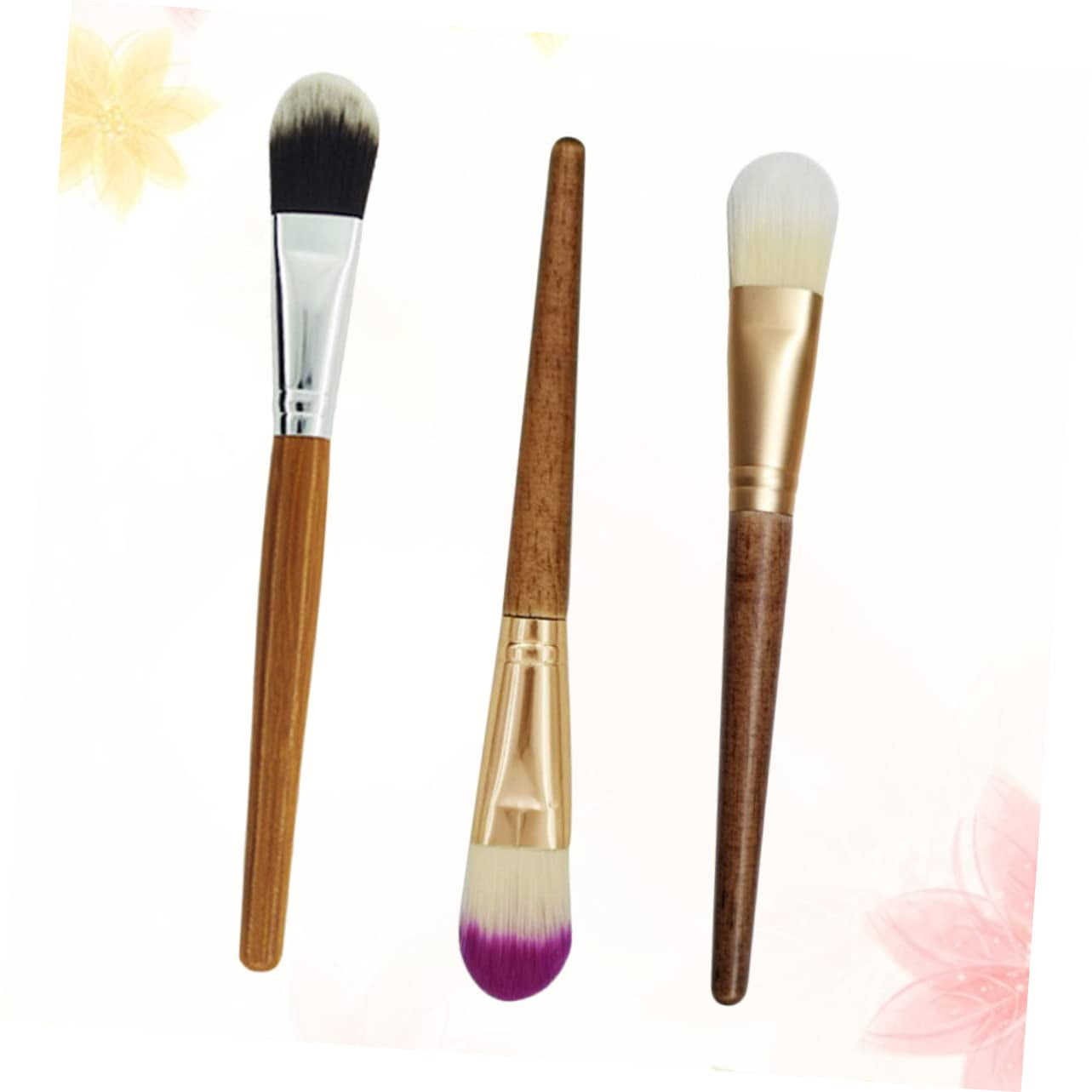Cosmetic Brush Makeup Bamboo Handle Makeup Brush Portable Practical Random Style