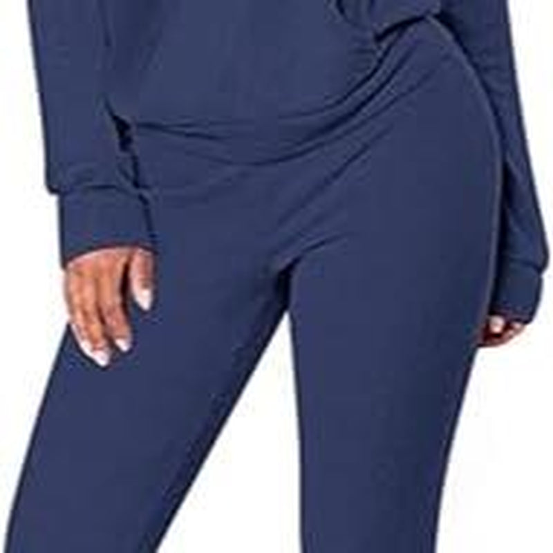 FUPHINE Women'S 2 Piece Sets Long Sleeve Hoodies Sweatpant Set Lounge Sets Fall Outfits Tracksuit 2024 Clothes (Black,L)