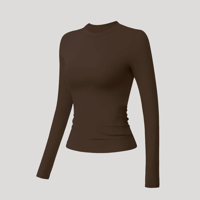 Timeoff 5 - Piece Solid Sports Tee Set , round Neck, Slim & Stretchy , Ideal for Yoga, Gym , Workouts – Women’S Athletic Wear