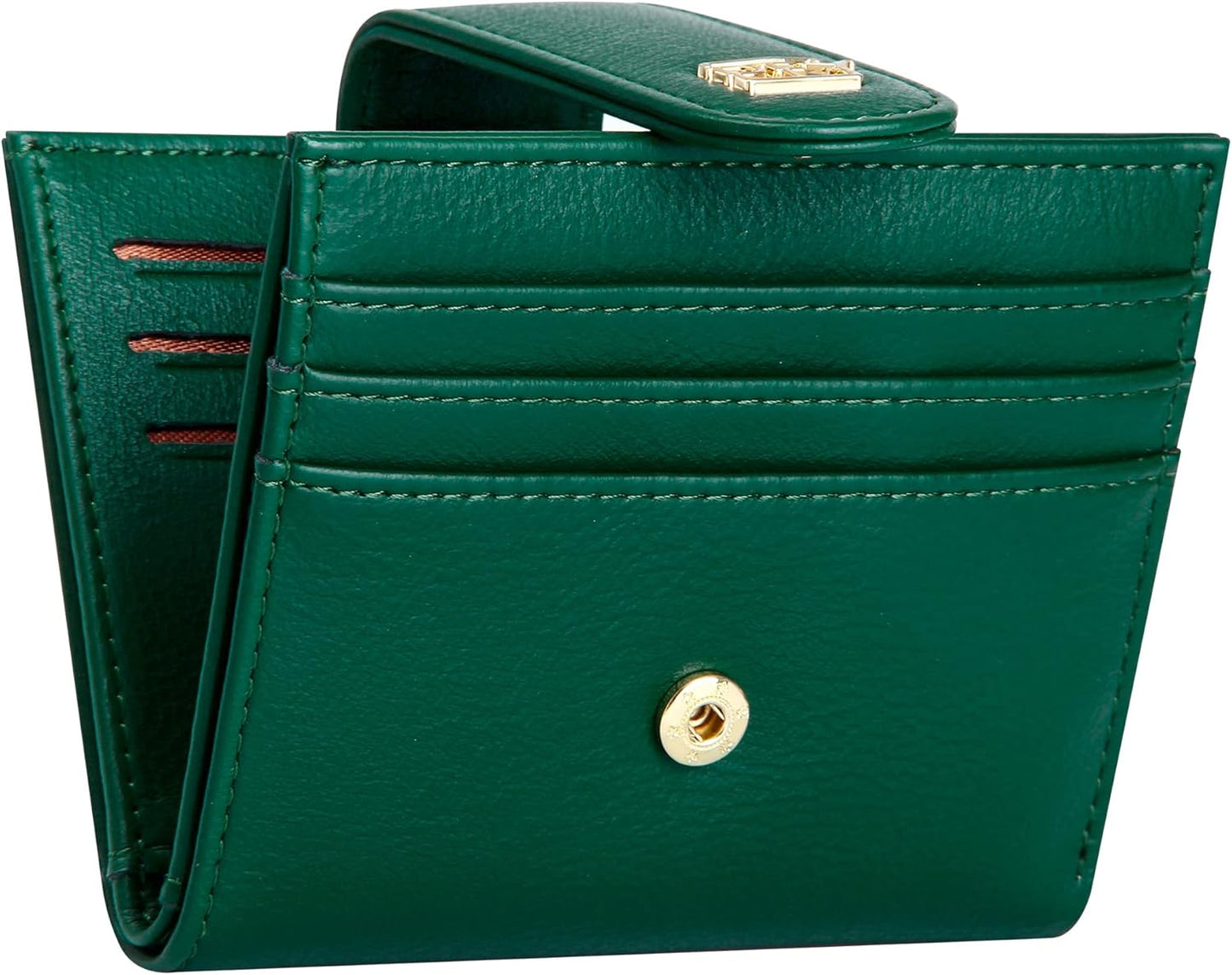 Small Wallets for Women Slim Bifold Credit Card Holder Minimalist Zipper Coin Pocket