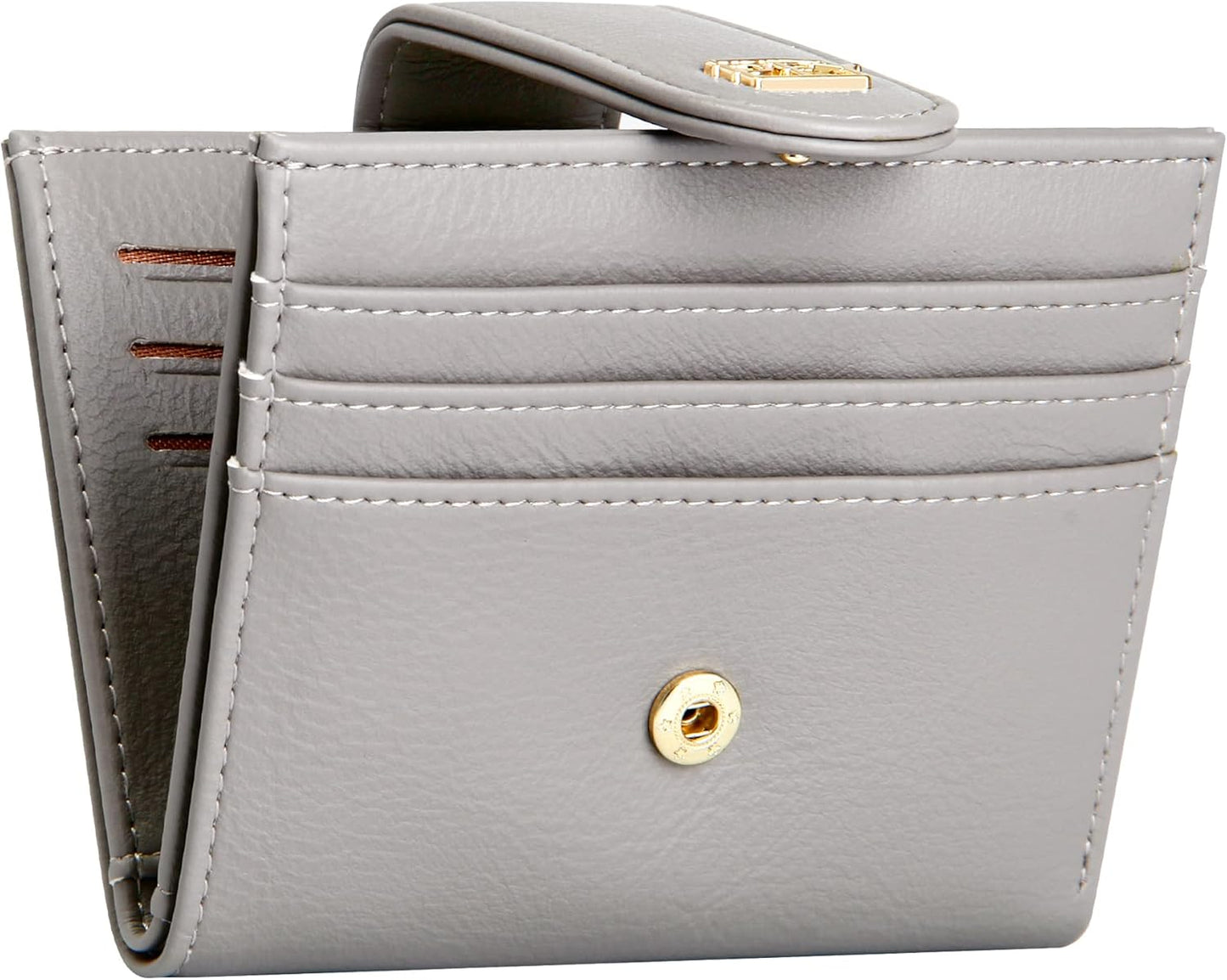 Small Wallets for Women Slim Bifold Credit Card Holder Minimalist Zipper Coin Pocket