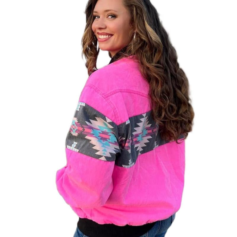 Womens Go Girl Bomber Jacket Polyester Cotton Coats