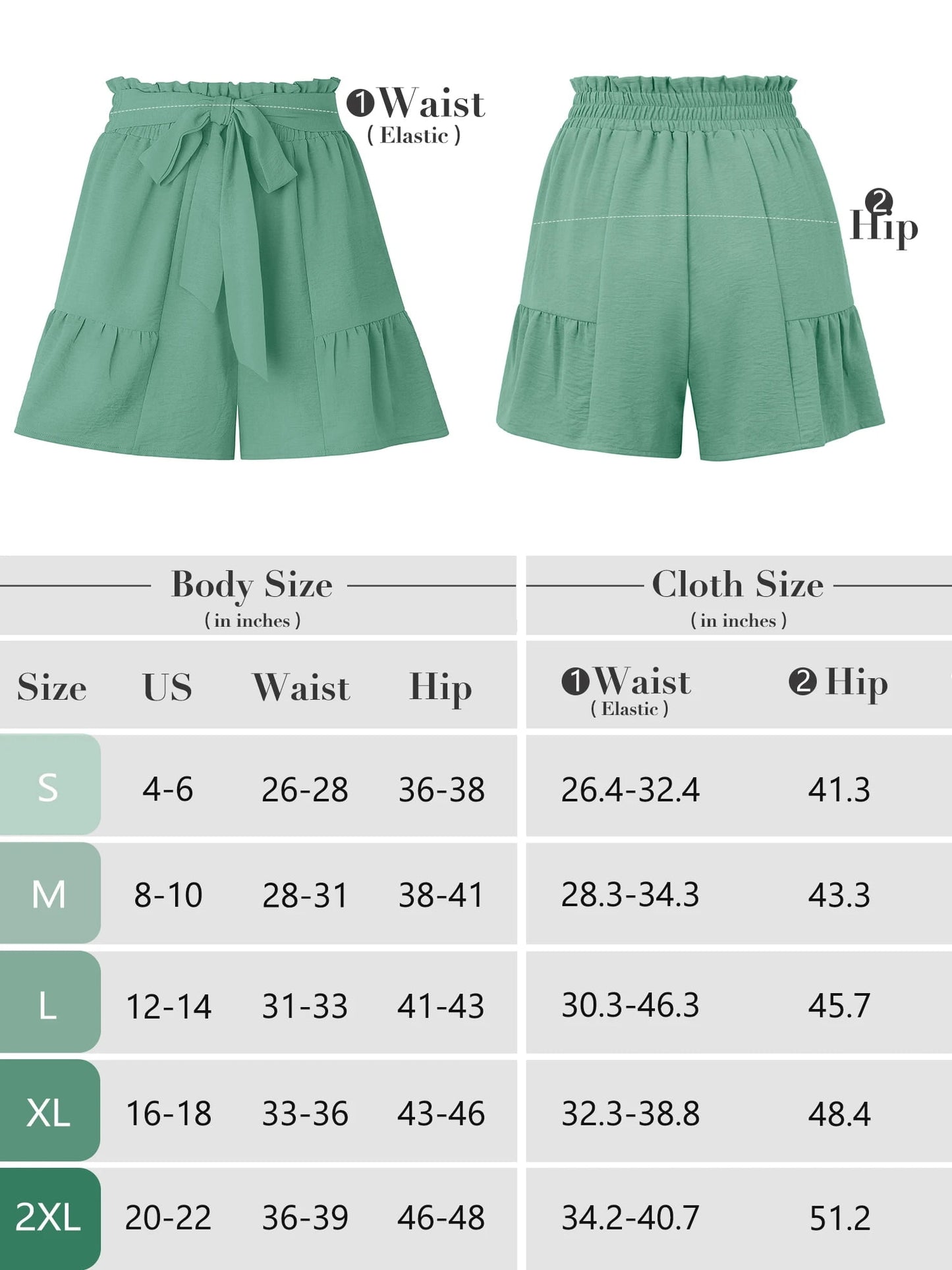 Summer High Waist Wide Leg Shorts for Womens Casual Loose Elastic Waist Lounge Beach Shorts with Pockets, US Size 2XL, Dark Blue