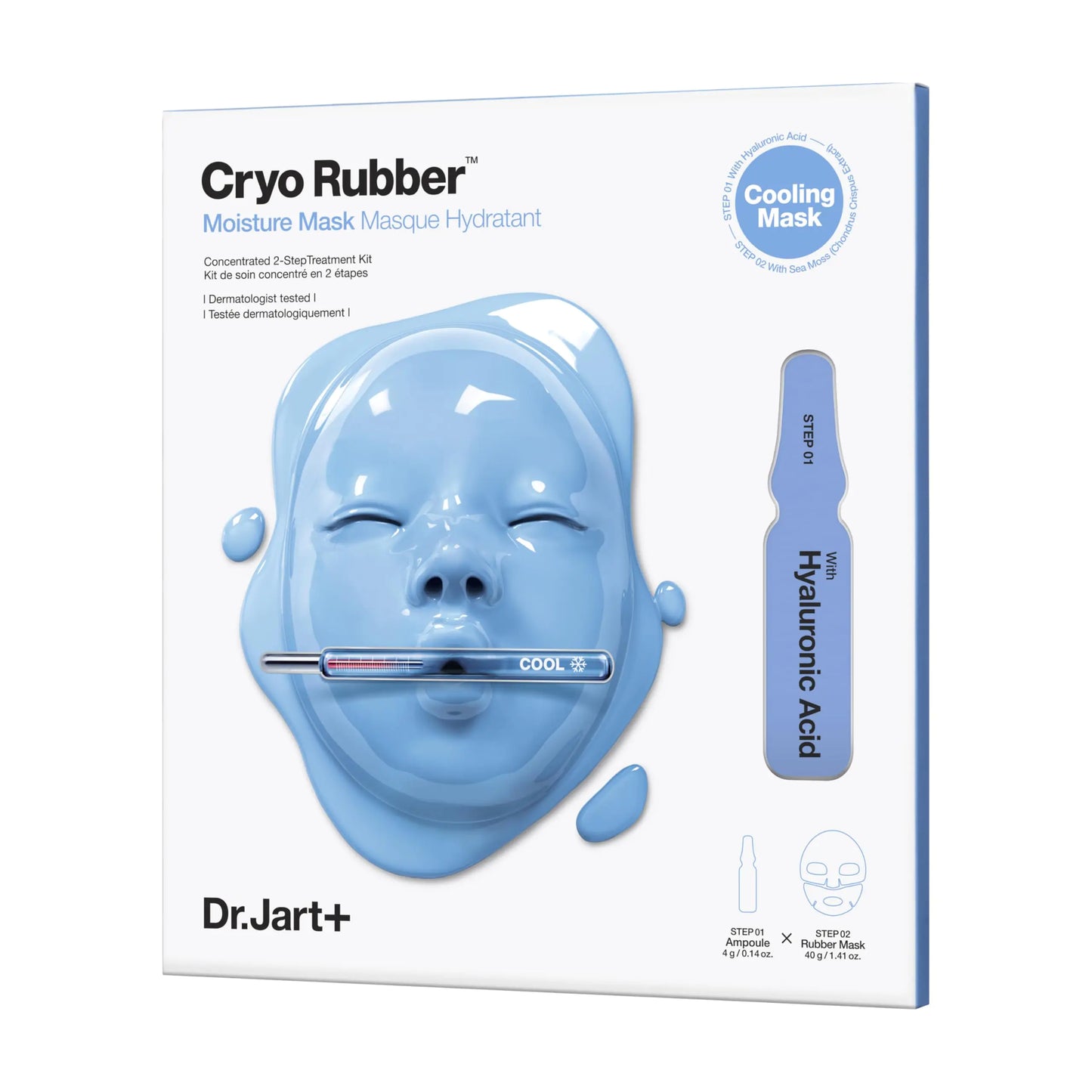 Dr.Jart+ Cryo Rubber Face Mask with Moisturizing Hyaluronic Acid | Korean Skin Care 1 Pack
