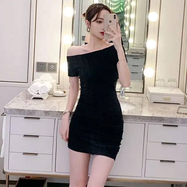 One-Shoulder Bodycon Dress for Women – Summer Style