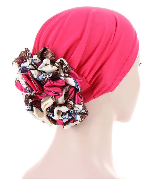 Multicolor Tapestry Scarf and Hat for Women
