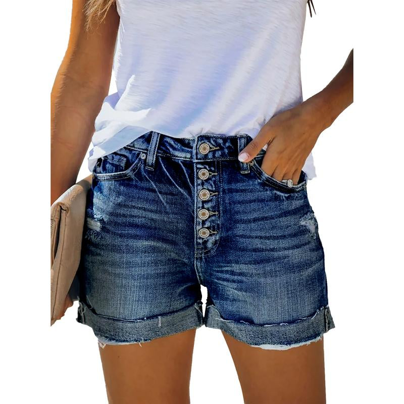 ONLYSHE Women'S Casual Denim Shorts Summer Jeans Stretchy Hot Short Pants Beach Fashion