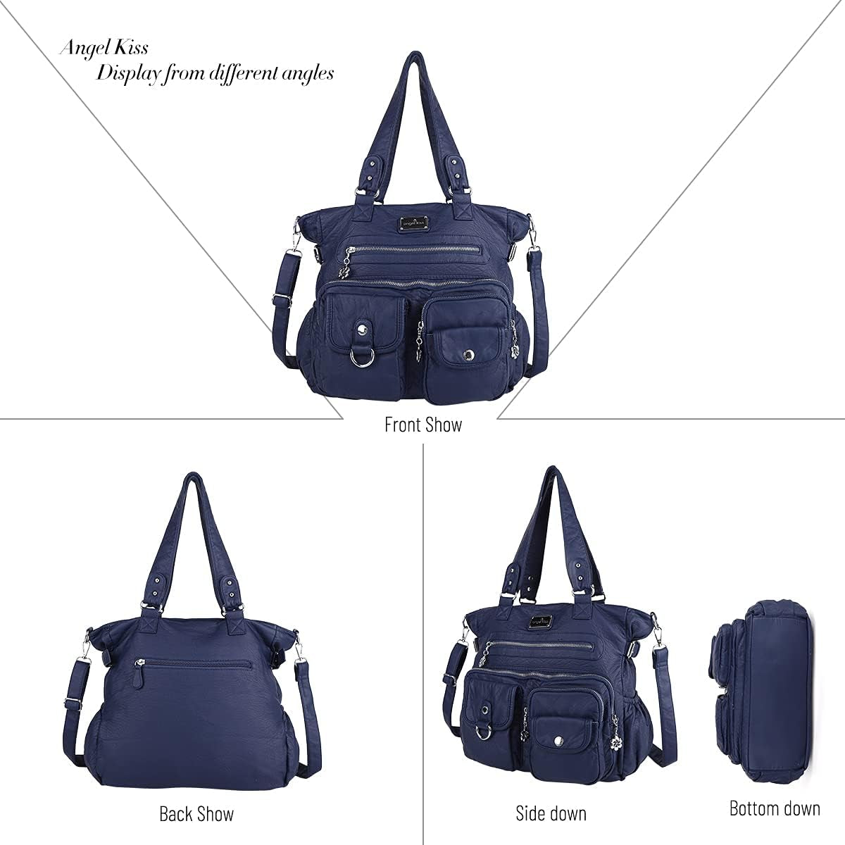 Large Purses for Women Soft PU Leather Hobo Bag for Women Shoulder Bags