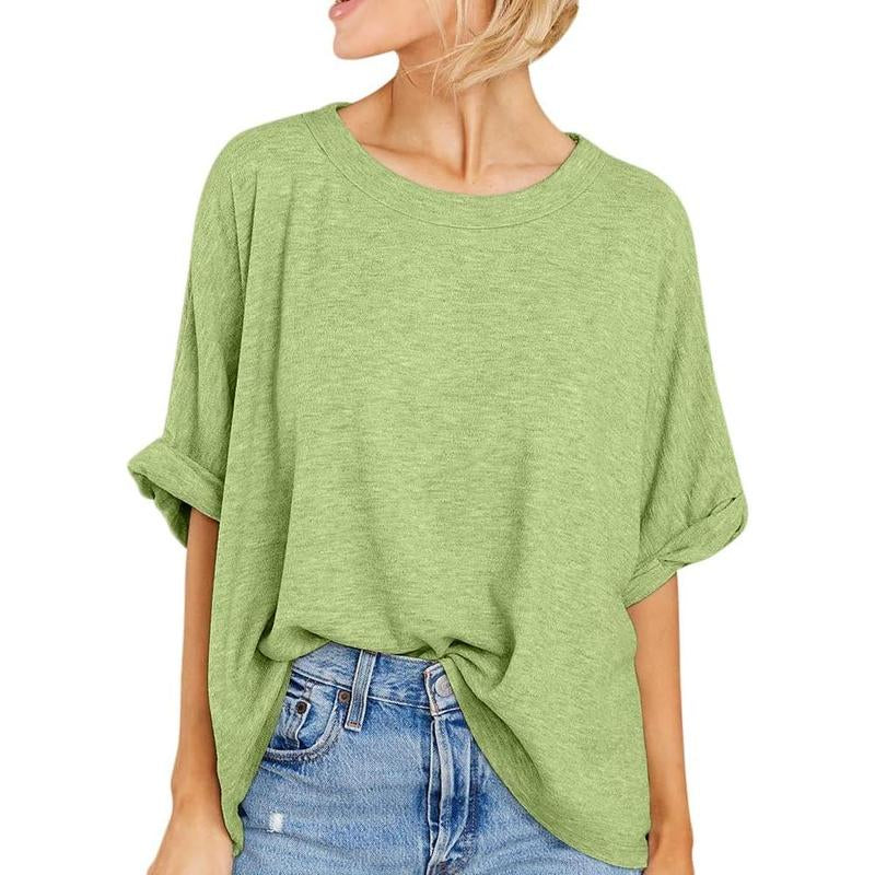 Imily Bela Women Oversized T-Shirt Summer Casual Short Sleeve Loose Tee Tops