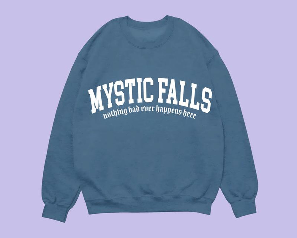 Mystic Falls *Vampire Diaries* Sweatshirt TV Shows Womens Tops