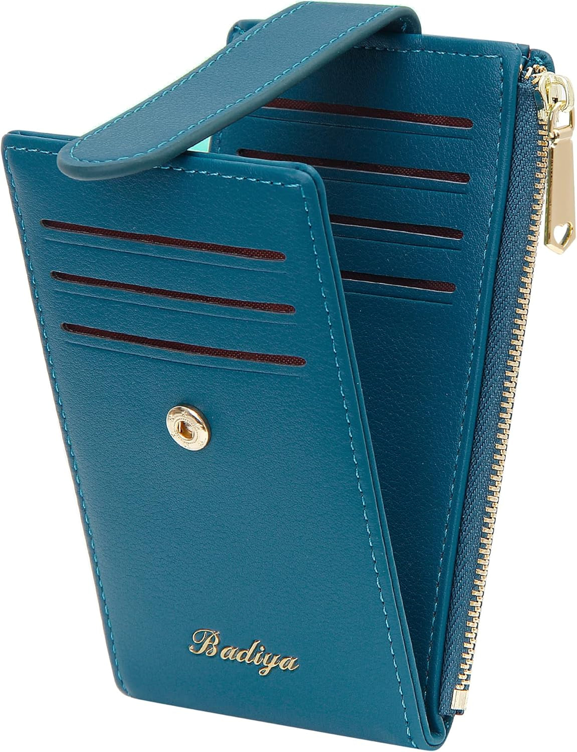 Card Holder Wallet for Women Rfld Slim Wallets Bifold Multi Card Case Coin Purse