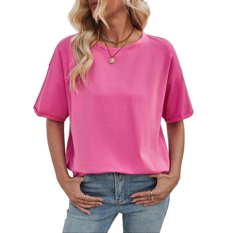 Women Oversized T-Shirt Summer Casual Short Sleeve Loose Tee Tops