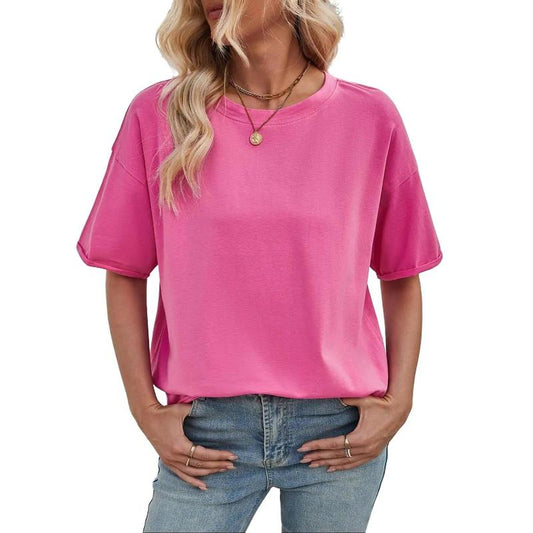Women Oversized T-Shirt Summer Casual Short Sleeve Loose Tee Tops