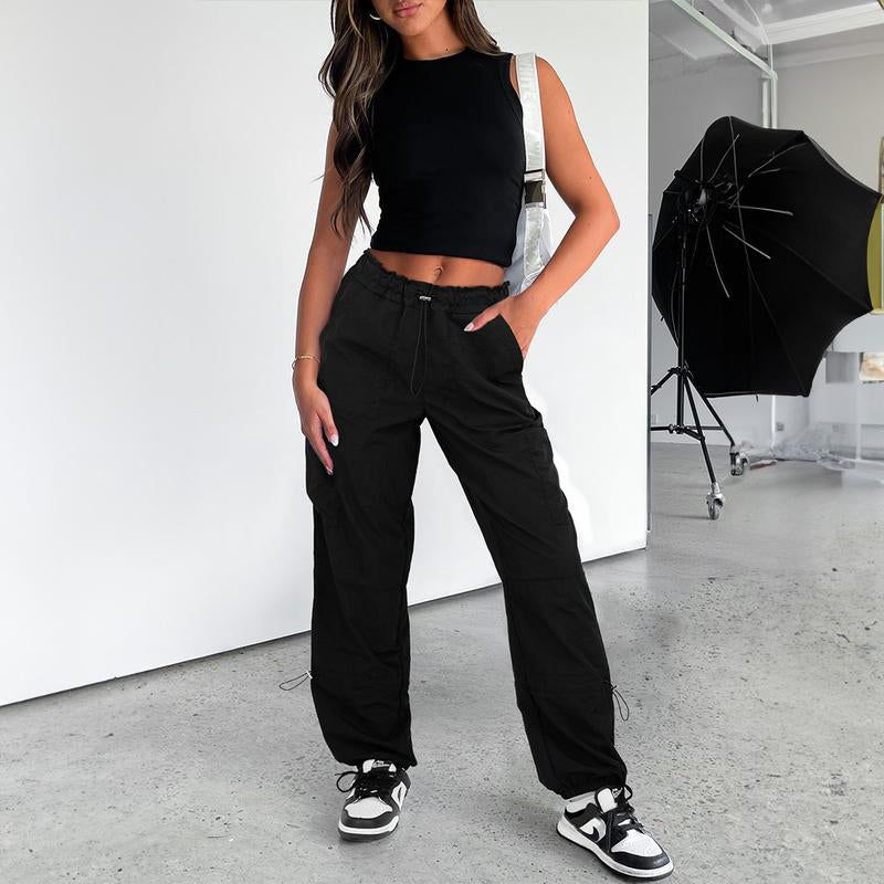 Y2K Cargo Pants Women Baggy - Parachute Pants for Women Womenswear Bottom