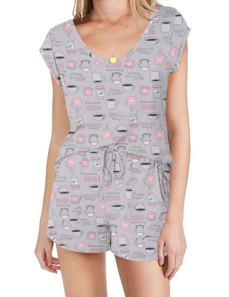 Ekouaer Womens Tops and Shorts Cute Sets Comfy 2 Piece Lounge Set S-XXL