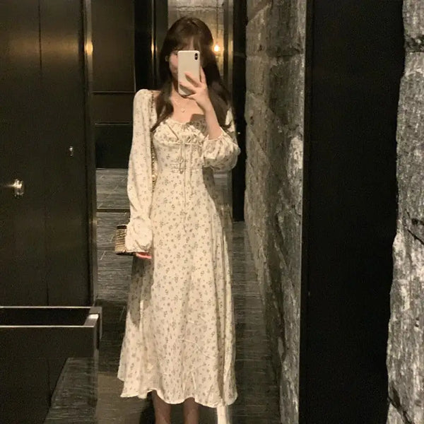 French Floral Dress for Women