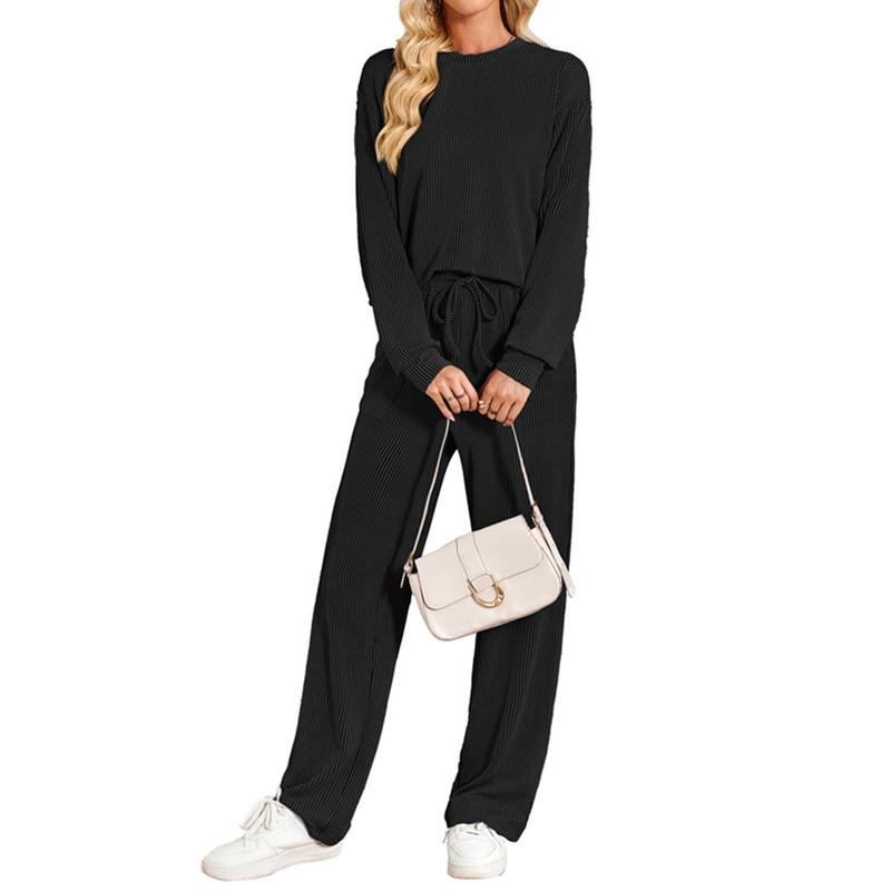 Two Piece Set Summer Lounge Tracksuit Outfits Shorts and Short Sleeve Tops Knitted Clothes