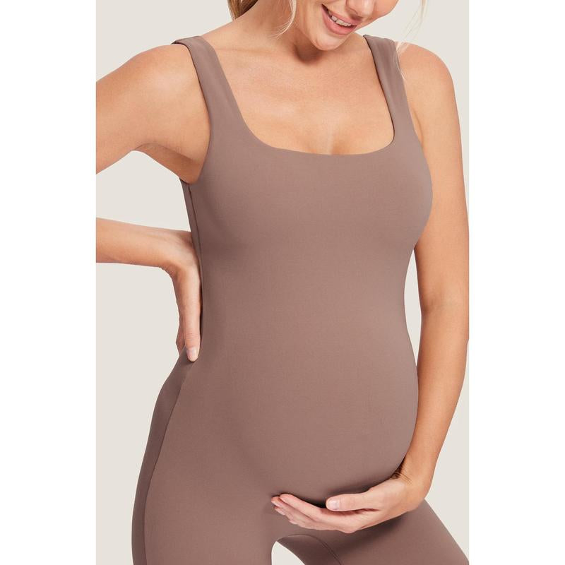 Momanda Square Neck Maternity Romper
