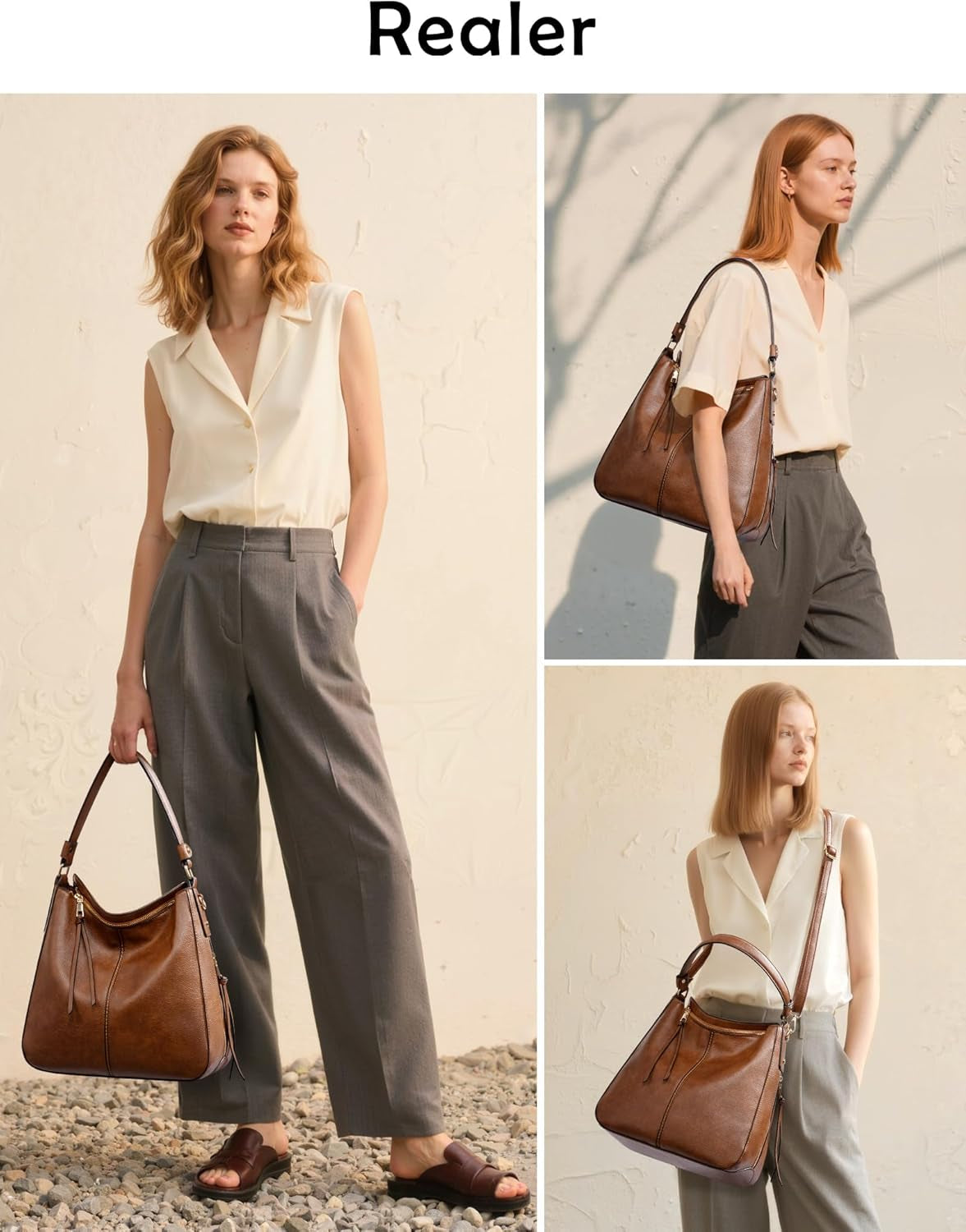 Hobo Crossbody Bags for Women Designer Faux Leather Hobo Handbags Retro Large Size Shoulder Bag Bucket Purse