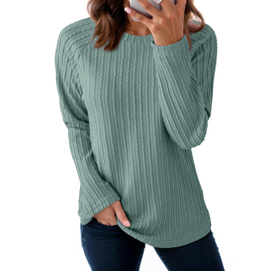 Dokotoo Womens Tops Long Sleeve Lightweight Shirts 2025 Fall Fashion Clothing Trendy Tops Crewneck Knit Basic Tee