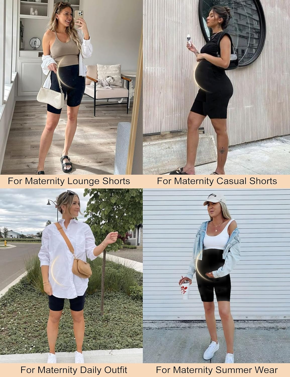 Shape Your Bump Seamless Maternity Shapewear for Dress, Pregnancy Postpartum Prevent Chafing Support-Underwear