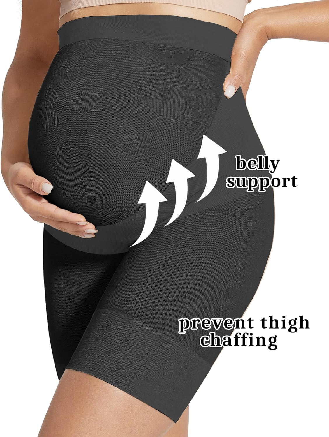 Shape Your Bump Seamless Maternity Shapewear for Dress, Pregnancy Postpartum Prevent Chafing Support-Underwear