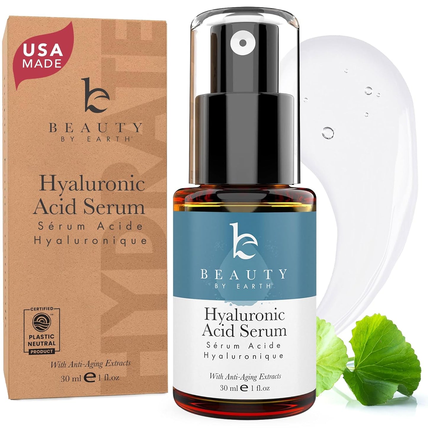 Bio Retinol Alternative Bakuchiol Serum - Smooths Skin & Reduces Fine Lines, USA Made with Natural & Organic Ingredients, Anti-Aging Skin Care Formula, Vegan, Cruelty Free