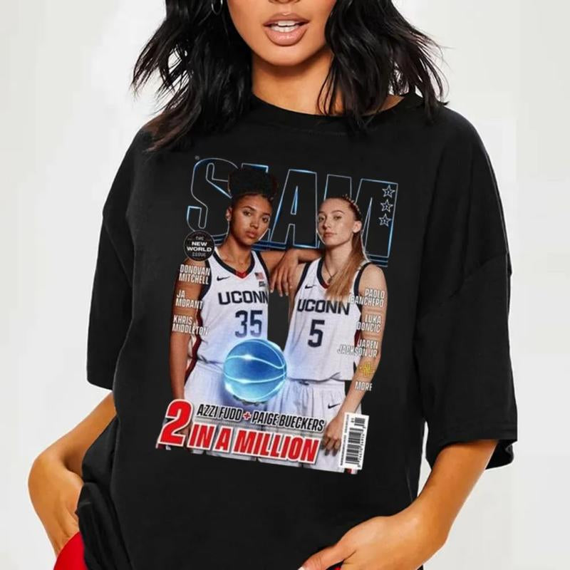 Azzi Fudd Paige Buecckers Uconn Huskies University of Coonnecticut Womens Shirt, Gift for Fan, Unisex Short Sleeve Tee