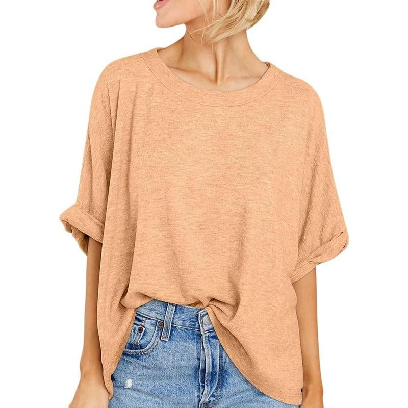 Imily Bela Women Oversized T-Shirt Summer Casual Short Sleeve Loose Tee Tops