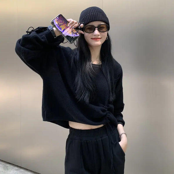 Trendy Knit Sweater for Women - Casual Long Sleeve Top