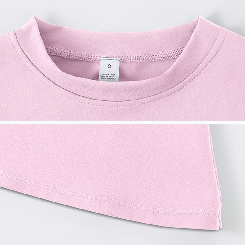 Timeoff 5 - Piece Solid Sports Tee Set , round Neck, Slim & Stretchy , Ideal for Yoga, Gym , Workouts – Women’S Athletic Wear