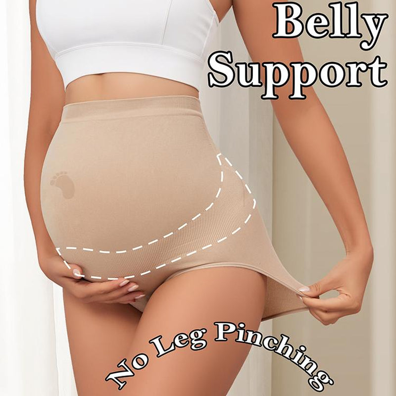 Y25D Maternity Underwear Seamless High Waisted Maternity Panties Belly Support over Bump Maternity Panties That Don' T Dig in Maternity Underwear for All Trimester Maternity Pants under Maternity Jeans