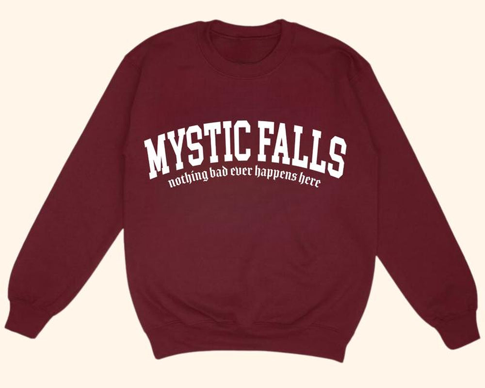 Mystic Falls *Vampire Diaries* Sweatshirt TV Shows Womens Tops