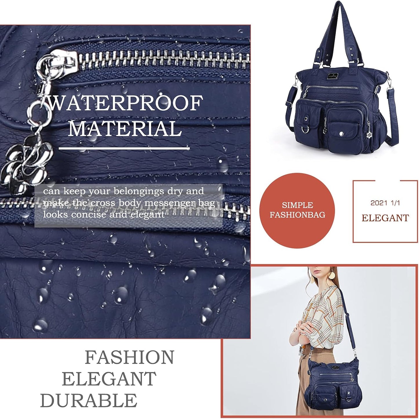 Large Purses for Women Soft PU Leather Hobo Bag for Women Shoulder Bags