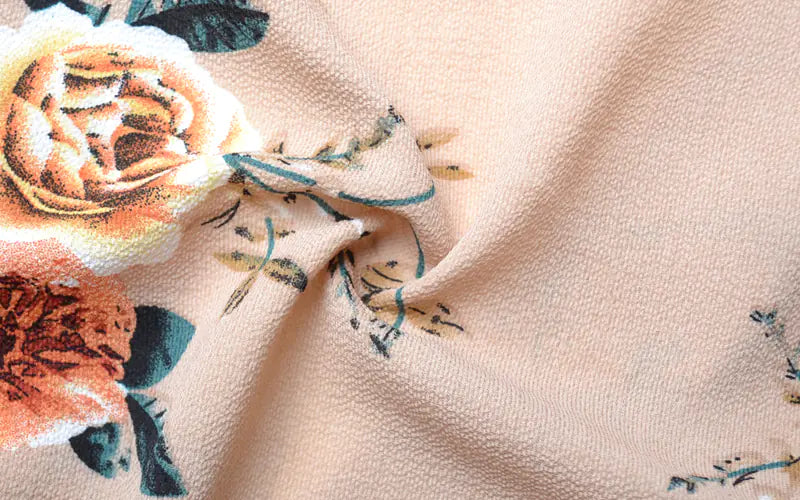 Bohemian V-Neck Ruffled Sleeve Print Jumpsuit Dress