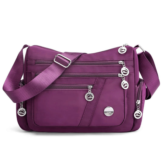 Crossbody Bags for Women, Multiple Pockets Shoulder Bag, Ladies Purses Fashion Handle Satchel - Black