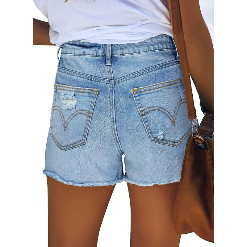 ONLYSHE Women'S Casual Denim Shorts Summer Jeans Stretchy Hot Short Pants Beach Fashion