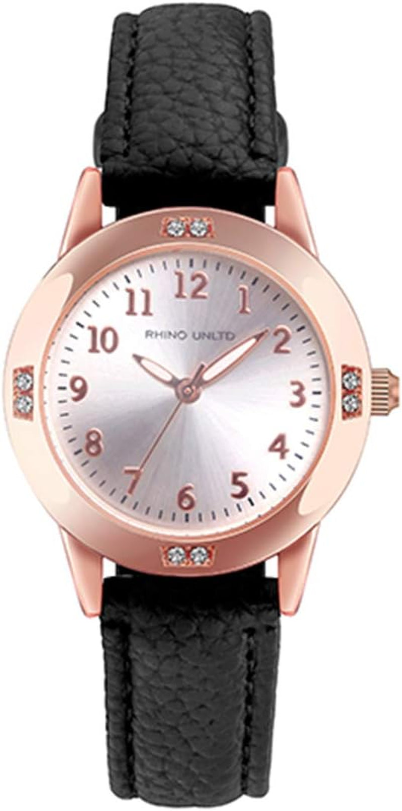 Women'S Leather Band Quartz Movement Waterproof Business Classic Analog Watch with Genuine Leather Stainless Steel Band Elegant Ladies Watch