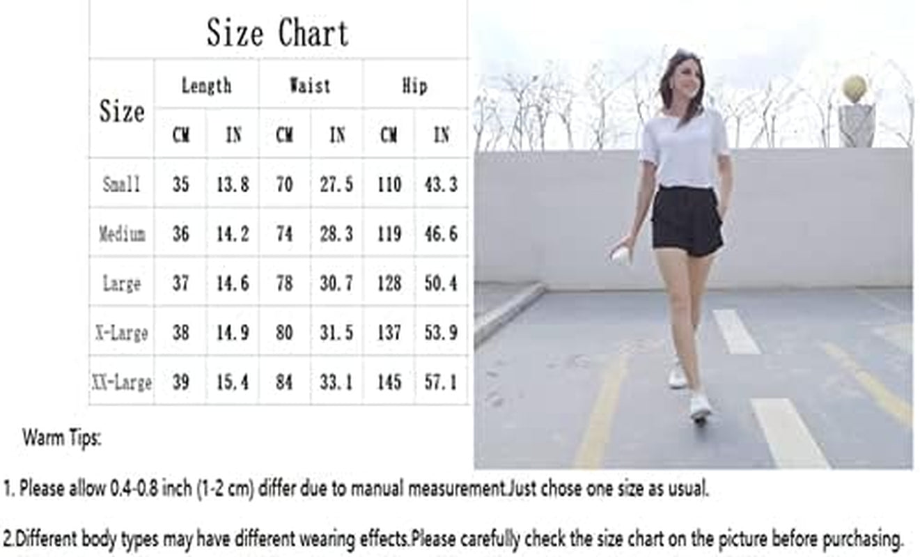 Women Summer Shorts Drawstring Comfy Casual Workout Cotton Linen Elastic Waist with Pockets Shorts (166 Beige, Large)