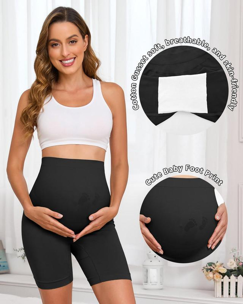 Maternity Shapewear for under Dresses over Belly Pregnancy Underwear Mid-Thigh High Waist Shorts Panties for Baby Shower Maternity Dress Maternity Underwear for All Trimester Maternity Fall Maternity Dress Maternity Clothes for Photoshoot