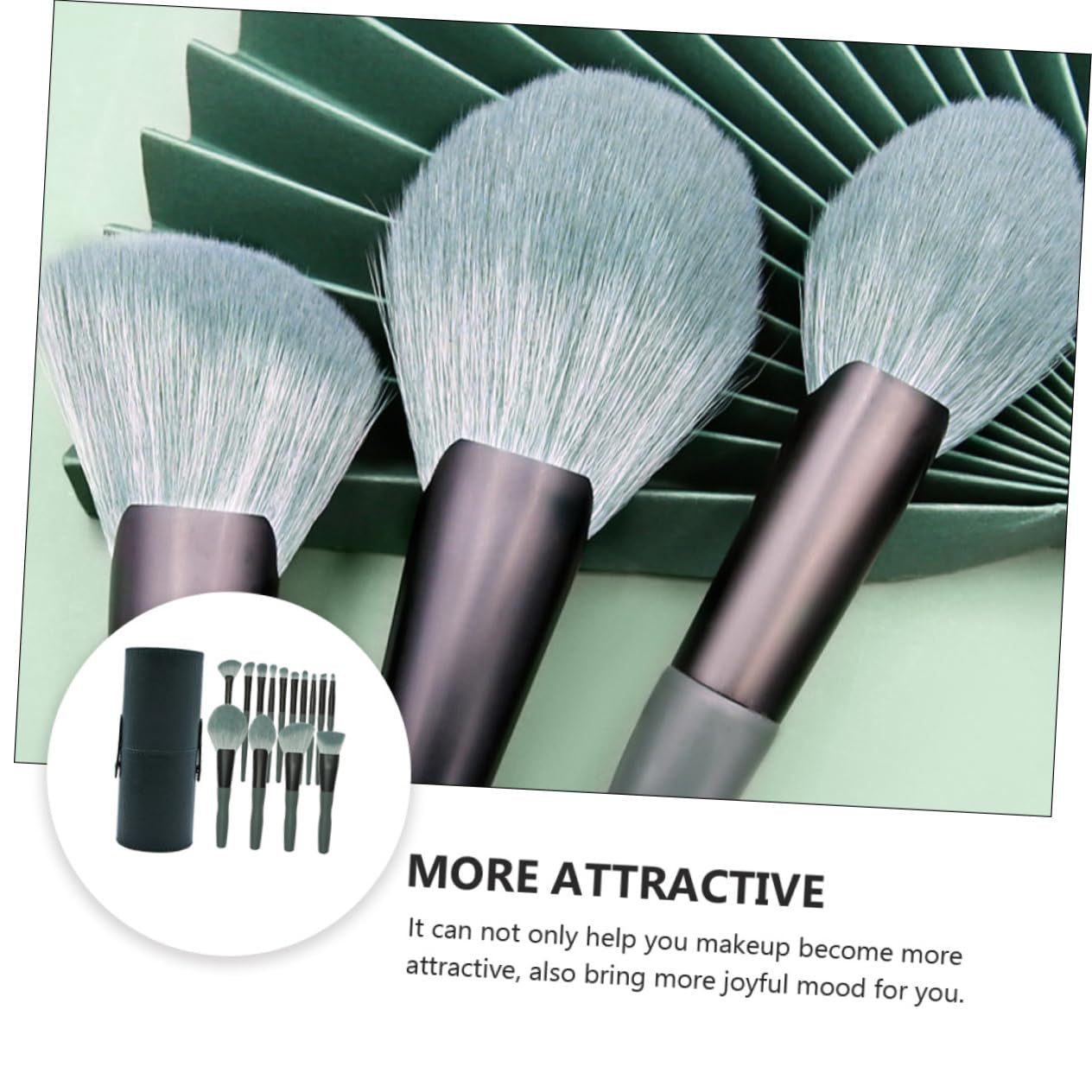 14Pcs Makeup Brush Comfortable Cosmetics Tool Kit Beauty Brush Handles for Contouring Blending Shading Highlighting