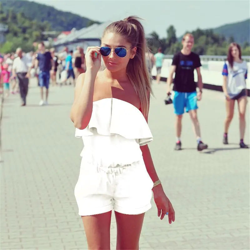 Summer Women's Fashion Ruffle Dress & Jumpsuit 2018