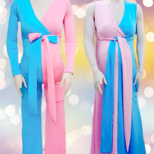 Maternity Gender Reveal Jumpsuit Dress Pregnancy Maternity