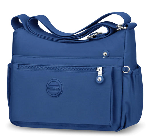 HUANLANG Crossbody Bag for Women Waterproof Lightweight Purses Nylon Crossbody Handbags Casual Multipocket Shoulder Bag