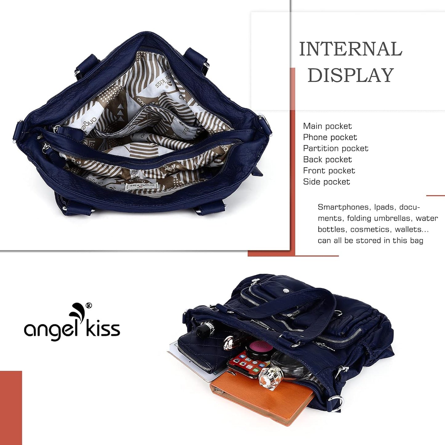 Large Purses for Women Soft PU Leather Hobo Bag for Women Shoulder Bags