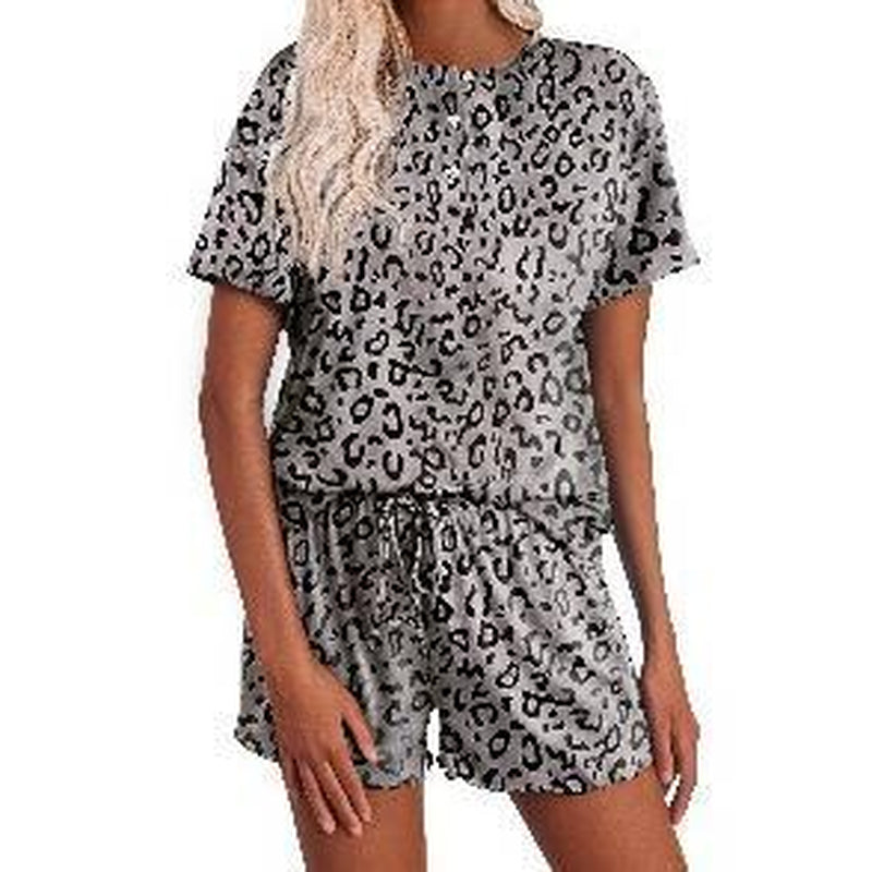 Ekouaer Tie Dye Pajamas Set Womens Loungewear Sleepwear 2 Piece PJ Sets Soft Womenswear Elastic Chic Comfy Casual Crewneck Fits Short Sleeve Jersey Light Drawstring Anniversary Bridal Dress Ladies Party Suit