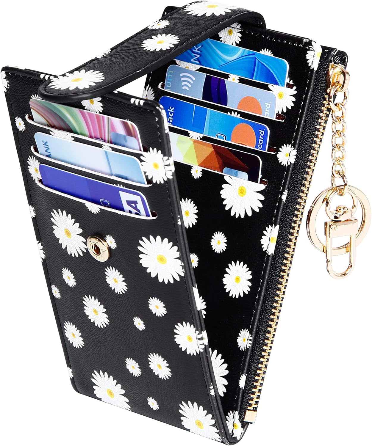 Card Holder Wallet for Women Rfld Slim Wallets Bifold Multi Card Case Coin Purse