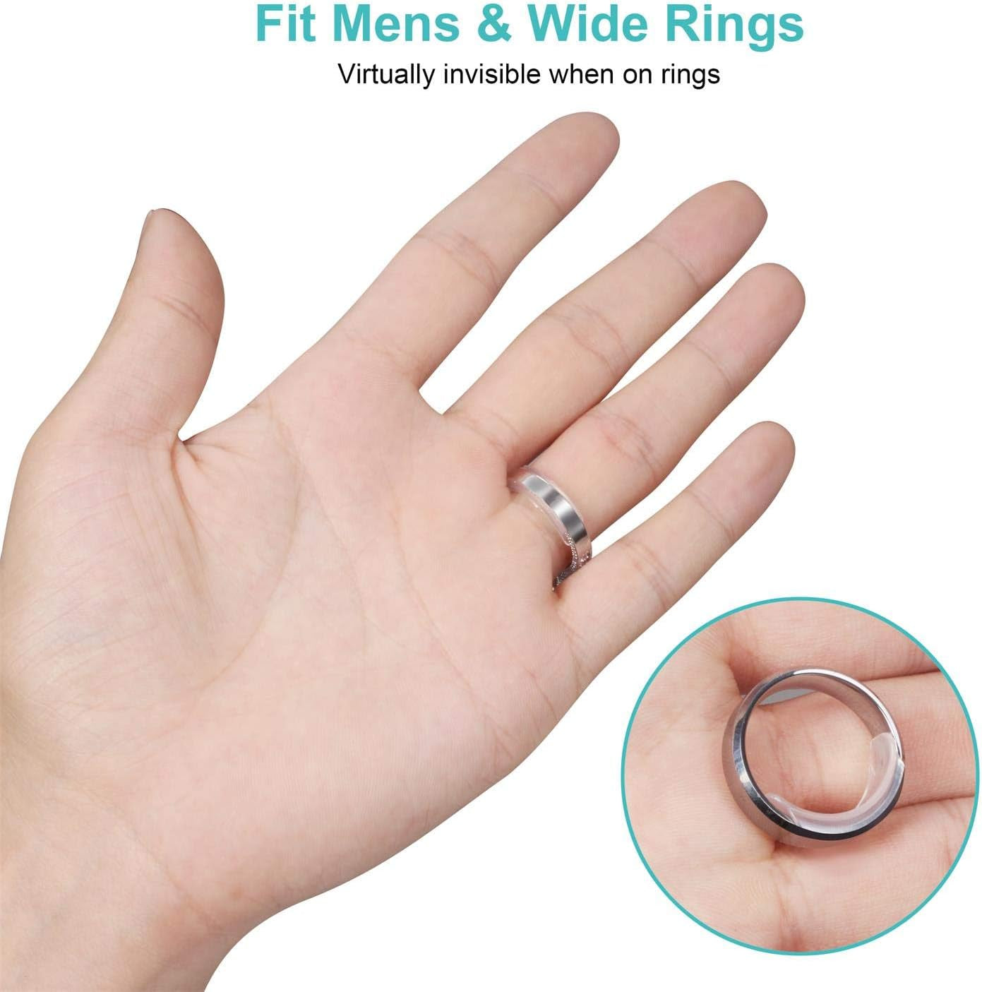 Invisible Ring Size Adjuster for Loose Rings Ring Adjuster Fit Any Rings, Assort